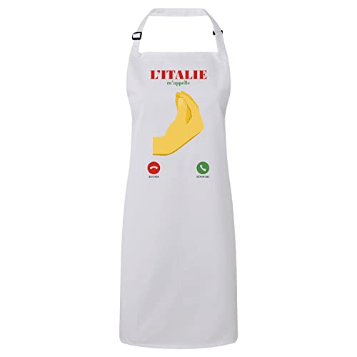 Tablier cuisine Italie humour premium idéal pour faire la cuisine et cuisiner italien avec style