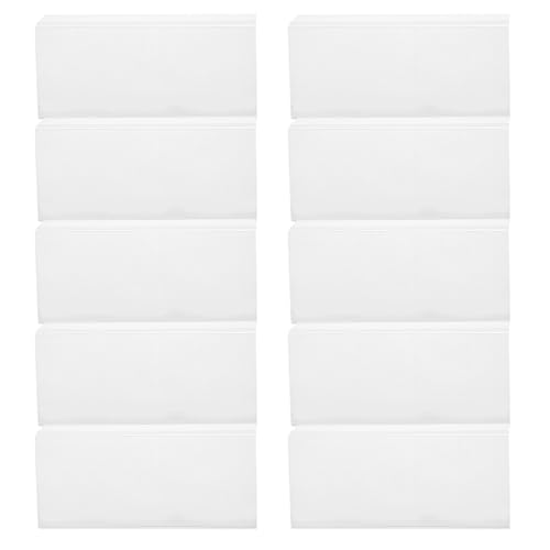 DINHEAROM 20個アクリル透明価格表示スタンド 字型ディスプレイホルダー スーパー向けラベルホルダー 傷に強いサインスタンド 店舗用商品タグ