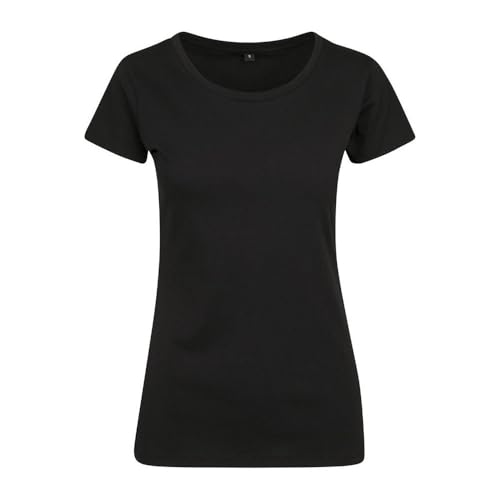 Build Your Brand Ladies Merch T-Shirt Camiseta, Negro, XL para Mujer