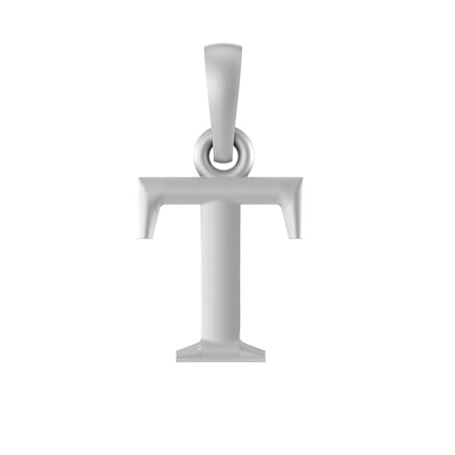 Pendentif en argent pur alphabet et pierre précieuse à porter au quotidien