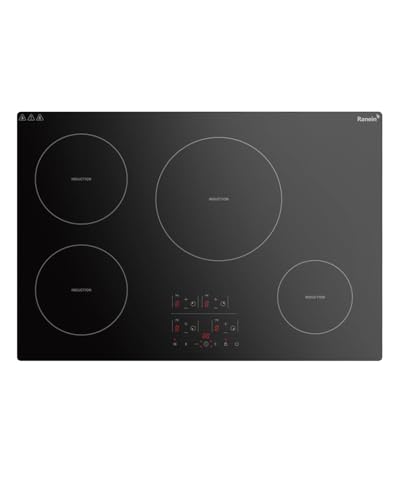 Comparison: Best Electric Stove Induction Cooktop 11 Ranein Induction Cooktop 30 Inch, Build-in 4 Burners Electric Stove Top, 9 Power Settings, Max 7800W, Sensor-Control Induction Hob with Multiple Safety Protections, Compatible with Magnetic Cookers