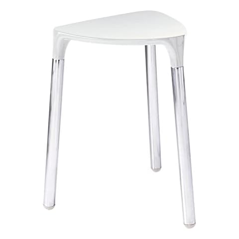 Gedy Yannis Contemporary White Bathroom Stool Cover