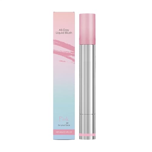 Colorete líquido, tinte natural para mejillas, colorete facial de 4 ml, portátil, de larga duración, multifuncional, ligero, rosa, rosa oscuro, marrón, para mujeres y niñas