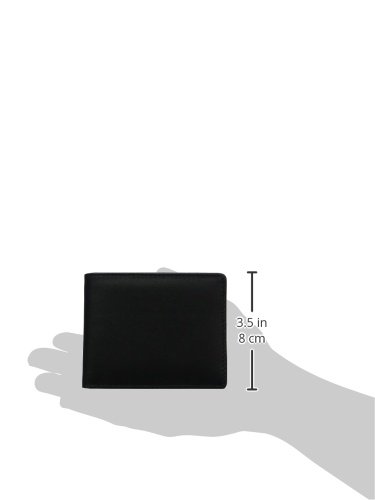 Budd Leather Company Cowhide Leather Slim Wallet, Black (550011-1) - Image 4