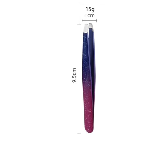 MidiLi Tweezers, Gradient Glitter Eyebrow Tweezers For Facial/Ingrown Hair Splint Hair Removal Eyebrow Plucker Tools Tweezers - Image 8