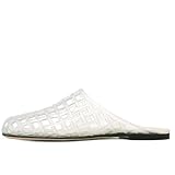 Molozoey Clear Jelly Shoes for Women Slip on Jelly Mesh Slides Comfortable Closed Toe Flats Sandals Summer Beach Slippers.