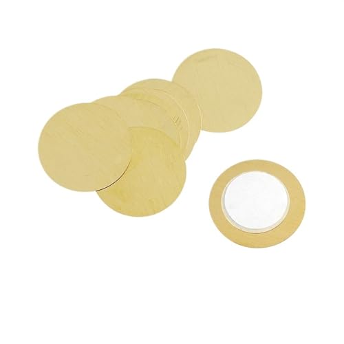 WUZDPRCJ 10PCS Piezoelectric Piezo Ceramic Wafer Plate Dia 35MM 50MM,with wire 12MM 15MM 18MM 20MM 27MM 35MM 50MM(Wire-15mm-10PCS)