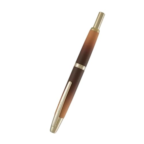 Stylo-plume rétractable INFRI avec pointe fine F en métal doré pour l'écriture des étudiants