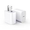 Bloque de carga USBC para enchufe de carga de iPhone 17, certificado MFI rápido USB C cubo de pared, paquete de 2 adaptadores de corriente para iPhone16E/17/Air/Pro/Plus/Pro Max/15/14/13/12/11, para