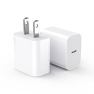 Bloque de carga USBC para enchufe de carga de iPhone 17, certificado MFI rápido USB C cubo de pared, paquete de 2 adaptadores de corriente para iPhone16E/17/Air/Pro/Plus/Pro Max/15/14/13/12/11, para