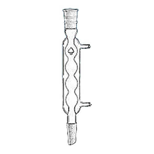 Condensador Allihn de vidrio con junta 24/40 y chaqueta de enfriamiento 200mm