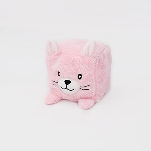ZippyPaws Squeakie Blocks - Bunny Dog Squeaky Plush Toy for Dogs