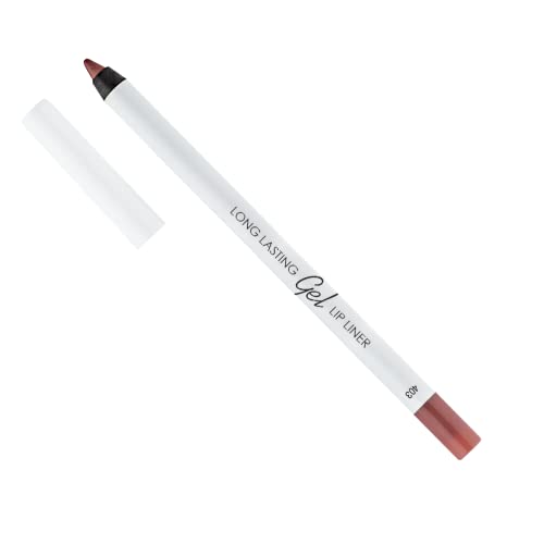 Lamel Matte Gel Lip Liner Pencil | Weightless & Creamytexture - Sharpenable - Longwear & Waterproof - High Pigmented & Flawless Finish - Moisturizing - Cruelty-Free & Paraben-Free,- 403, 1,7G/0.05Oz. (Burnt Ocher) #TOP23