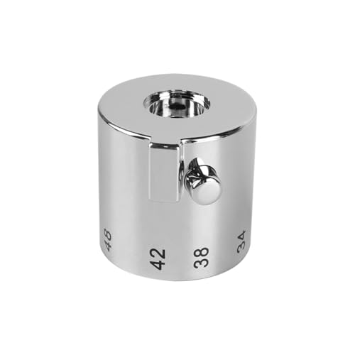 Tiardey Shower Control Handle 1 Pair Water Control Handle Knob Chrome for Bathtub Shower, Silver, 42.5 mm x 40 mm - Image 3