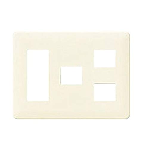 パナソニック(Panasonic) モダンプレート6コ用 3コ+1コ+2コ用 ミルキーホワイト WN6076W