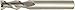 WIDIA Hanita 410205002. 4102 HP Aluminum End Mill, 5 mm Cutting Dia, Carbide, Uncoated, Right Hand Cut, Straight Shank, 6 mm Shank Dia, 2-Flute