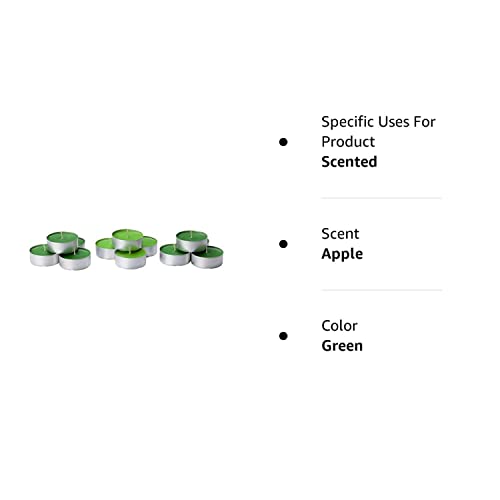 Ikea Sinnlig Scented Tealight, Crisp Apple, Green - 30 Pack #TOP2