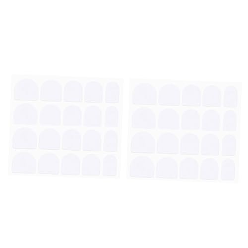 FOMIYES Nail Gel Stickers Double-Sided Nail Glue Short Square Professional 10 Sheets
