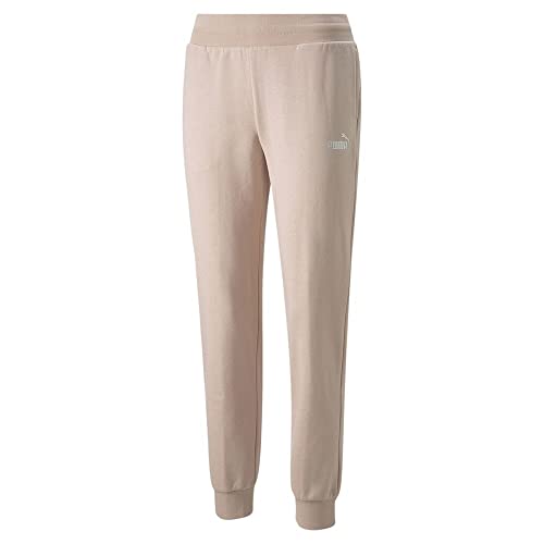Pantalon de survêtement Puma Ess+ Metallic Pants FL femme noir en coton polaire