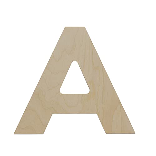 Wooden Letter A Cutouts 8", Wooden Letters for Wall Decor, Home Decor, Crafts, and Party Decorations by Woodpeckers - image 1