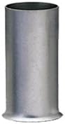 Ferrules Range - 100 x / untreated tin 6,0qmm Uninsulated 6.0 MM ² / Length 12 MM