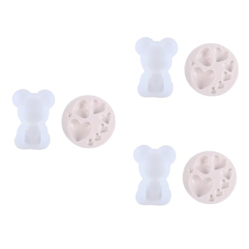 Alipis 3 Juegos Chocolate Corazón Dulce Bloquear Equipo Molde De Silicona Chocolatinas Molde De Fondant De San Valentin Utensilio Para Hornear En La Cocina Gel De Sílice 2 Piezas * 3