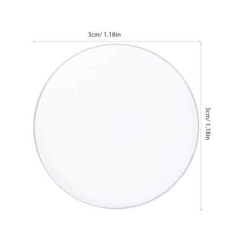 ULTECHNOVO Doppelkonvexlinse 5Cm Durchmesser Glaslinse 100Mm Brennweite Optische Linse Für Wissenschaftliche Experimente Und Klassenzimmer Demonstrationen