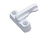 Innenbereich Türgriff 180 Grad drehbarer Flügel Fenster Türhebel T-Schloss Türgriff unabhängig von links für Kunststoff Stahl Fenster Eingang Türknauf (Farbe: Einzel)