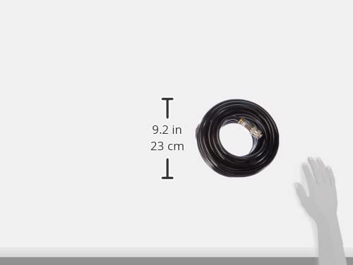 Tuyau Compresseur Stanley 10m | Raccord Rapide Européen | PVC Noir | Pour Outils Pneumatiques