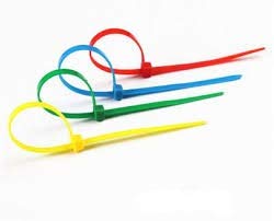 Excel Impex Multicolor Cable Tie| Nylon Wire Management Ties| Cable Zip Ties| Self Locking Ties| 2mm x 200mm - Set of 100