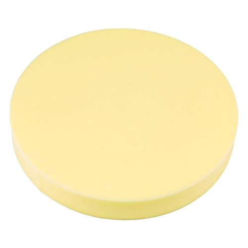 BENECREAT Yellow Pottery Foam Table Runner, 13.6inch High Density Round Upholstery Foam for Watercolor, Crafts, Pottery, Clay, Ceramics, 50mm Thick