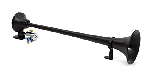 HornBlasters Safety 12/24 Volt Air Horn Only - Loud Fire Truck Tone - Super Efficient