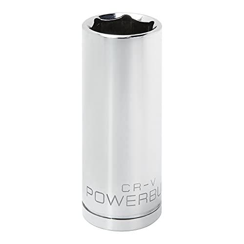 Image of Powerbuilt 1 /2 Inch Drive x 7 /8 Inch SAE Deep Socket, 6 Point, Chrome-Vanadium made, Size Marking - 642205