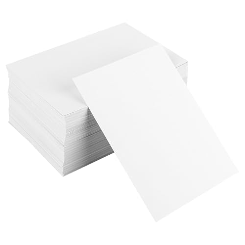 Tarjetas Postales en Blanco A6   200 Unidades, 14,8 x 10,5 cm   Cartón Blanco para Felicitaciones e Invitaciones de Boda