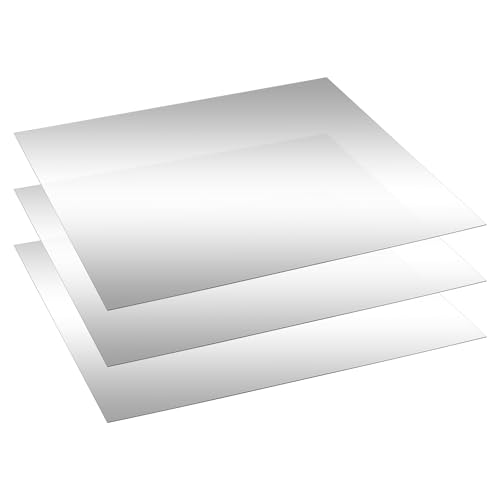 Yookeer 3 Pcs 18x24 Acrylic Mirror Sheets