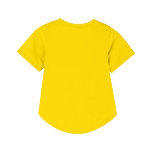 Girls Summer Short Sleeve Shirt Kids Crewneck Curve Hem Soft Tunic Tops T-Shirts 5 to 14 Years3