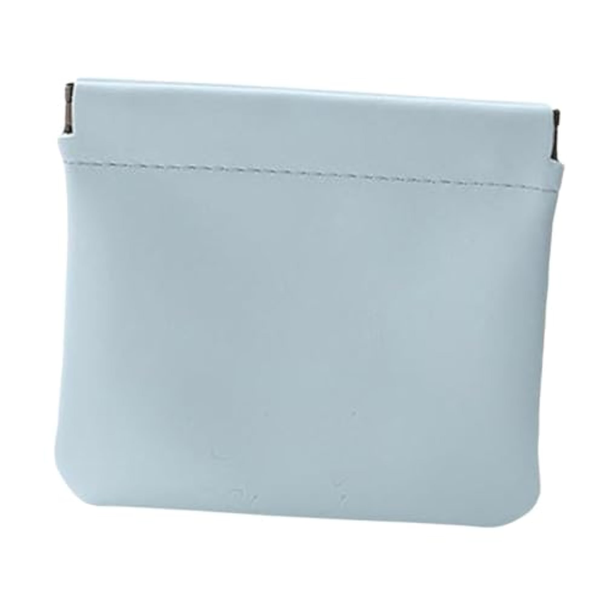 3xPocket Cosmetic Bag Self Closing Wallet, Blue