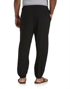 Harbor Bay by DXL Big and Tall Cinched-Hem Jersey Pants2