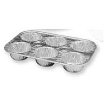 Handi Foil Muffin Pan, 6 Cavity - 200 per case.