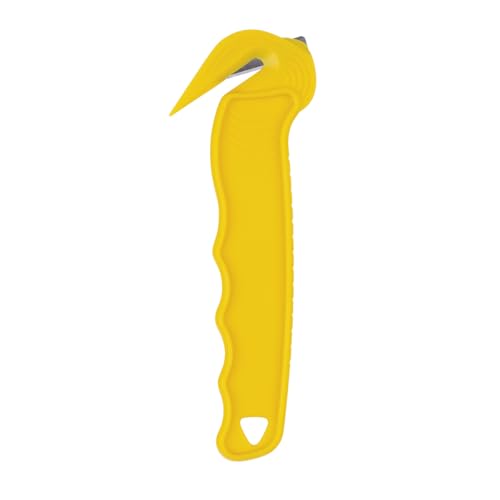 DONAU SAFETY Sicherheitsmesser Verdeckte Klinge / 1 Stück/Gelb/Folienschneider/Leicht Kunststoff Rechts & Linkshänder/Cutter Paketöffner/Universal Messer