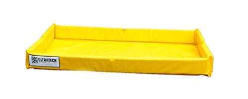 UltraTech 8854 Ultra-Mini Foam Wall Berm, 10 oz. PVC, 4' x 6', Yellow