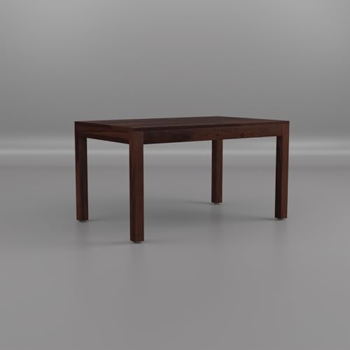 Image of 55 Inch Length Solid Wood Cane 6 Seater Dining Table Set | Six Seater Dining Table With 6 Cushions Chairs For Dining Room | 6 Seater Dining Set for Hotel Restaurant | Sheesham, F-Walnut