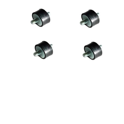 Pack of 4 Rubber Vibration Isolator Mounts - 1-3/8" Diameter x 3/...