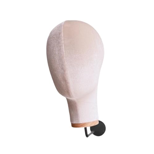 Porte-perruques stable Qianly polyvalent en fer et bois beige