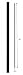 Hollow Metal Stair Baluster Spindle PLAIN BAR 1/2" X 44" (Box of 10) (Satin Black)