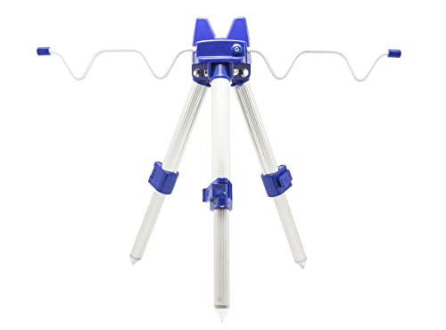 Richiudibile - Super compatto Expert Predator Tripode da molo 2 elementi 24/33 cm, Alluminio blu, mini