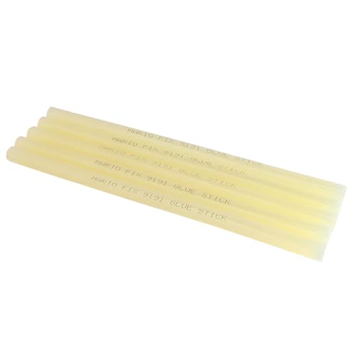 Image of Mario Fix 9191 Yellow Hot Melt Glue Sticks 220mm x 11mm, Pack of 20 | Super Power Adhesive for Wood Working, Repair & Fixing Tasks, DIY & Professional Use