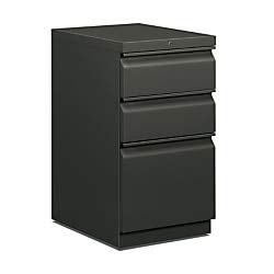 Hon 33720Rs Efficiencies Mobile Pedestal File W/One File/Two Box Drawers, 19-7/8D, Charcoal