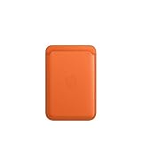 Apple Leather Wallet with MagSafe (for iPhone) - Now with Find My Support - Orange...