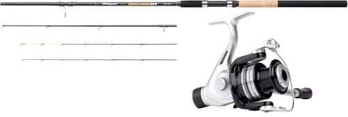 Shakespeare 8 ft Carbon Feeder Fishing Rod & Mach Reel + Line COMBO